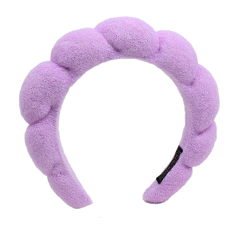 TYSSELY Spa Headbands for Washing Face Makeup Skin Care Headband Women Bubble Facial Beauty Headbands Puffy Shower Towel Band Hair Headband - Image 1